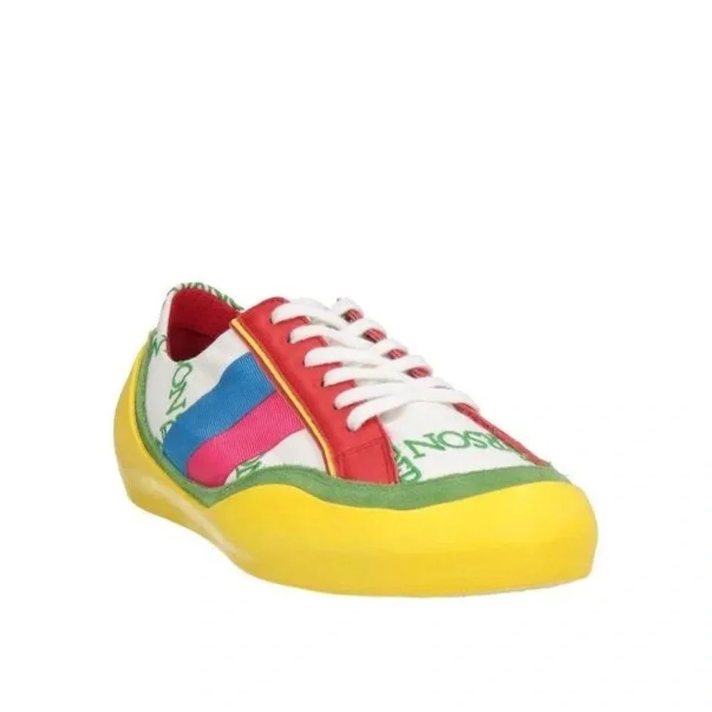 JW Anderson Color-Blocked Canvas LaceUp Bubble Sneakers, Size 42 New in Box